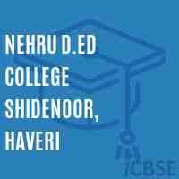 Nehru D.Ed College Shidenoor, Haveri Logo