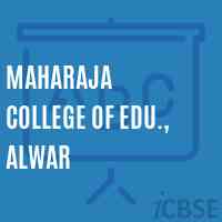 Maharaja College of Edu., Alwar Logo