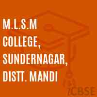 M.L.S.M College, Sundernagar, Distt. Mandi Logo