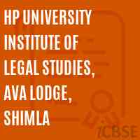 HP University Institute of Legal Studies, Ava Lodge, Shimla Logo