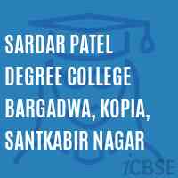 sardar patel Degree College Bargadwa, Kopia, Santkabir Nagar Logo