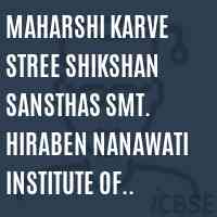 Maharshi Karve Stree Shikshan Sansthas Smt. Hiraben Nanawati Institute of Management and Research for Women, Karve Nagar, Pune 411052 Logo