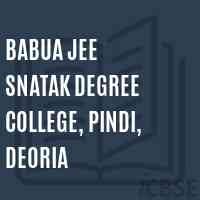 Babua Jee Snatak Degree College, Pindi, Deoria Logo