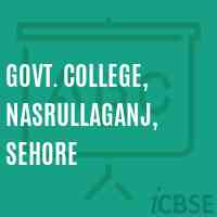 Govt. College, Nasrullaganj, Sehore Logo