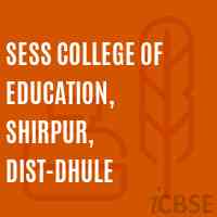 Sess College of Education, Shirpur, Dist-Dhule Logo