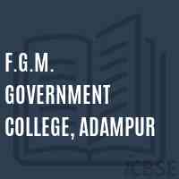F.G.M. Government College, Adampur Logo