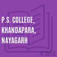 P.S. College, Khandapara, Nayagarh Logo