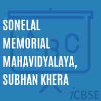 Sonelal Memorial Mahavidyalaya, Subhan Khera College Logo