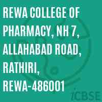Rewa College of Pharmacy, NH 7, Allahabad Road, Rathiri, Rewa-486001 Logo