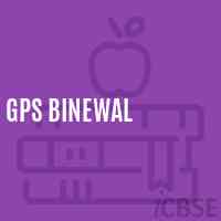 Gps Binewal Primary School Logo