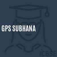 Gps Subhana Primary School Logo