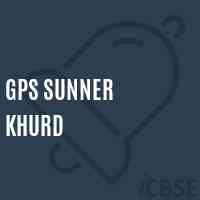 Gps Sunner Khurd Primary School Logo