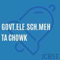 Govt.Ele.Sch.Mehta Chowk Primary School Logo