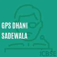 Gps Dhani Sadewala Primary School Logo
