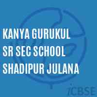 Kanya Gurukul Sr Sec School Shadipur Julana Logo