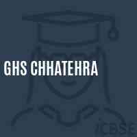 Ghs Chhatehra Secondary School Logo