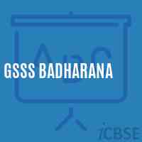 Gsss Badharana High School Logo