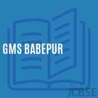 Gms Babepur Middle School Logo