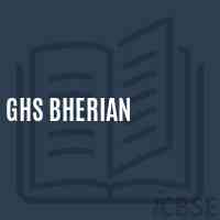 Ghs Bherian Secondary School Logo