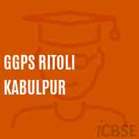 Ggps Ritoli Kabulpur Primary School Logo