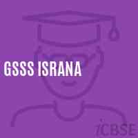 Gsss Israna High School Logo