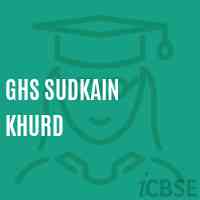 Ghs Sudkain Khurd Secondary School Logo