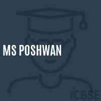 Ms Poshwan Middle School Logo