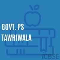 Govt. Ps Tawriwala Primary School Logo