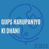 Gups Harupaniyo Ki Dhani Middle School Logo
