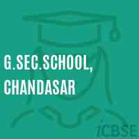 G.Sec.School, Chandasar Logo