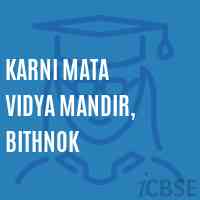 Karni Mata Vidya Mandir, Bithnok Primary School Logo
