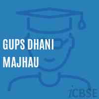 Gups Dhani Majhau Middle School Logo
