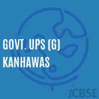 Govt. Ups (G) Kanhawas Middle School Logo