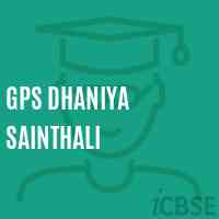 Gps Dhaniya Sainthali Primary School Logo