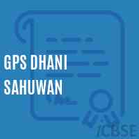 Gps Dhani Sahuwan Primary School Logo