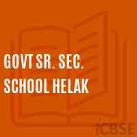 Govt Sr. Sec. School Helak Logo