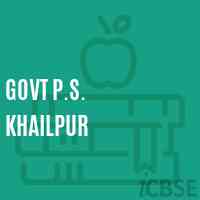 Govt P.S. Khailpur Primary School Logo