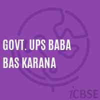 Govt. Ups Baba Bas Karana Middle School Logo