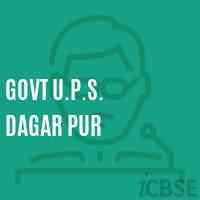 Govt U.P.S. Dagar Pur Middle School Logo