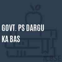 Govt. Ps Dargu Ka Bas Primary School Logo