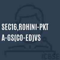 Sec16,Rohini-Pkt A-GS(Co-ed)VS Senior Secondary School Logo
