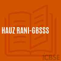 Hauz Rani-GBSSS High School Logo