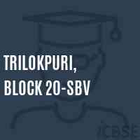 Trilokpuri, Block 20-SBV Senior Secondary School Logo