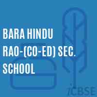 Bara Hindu Rao-(Co-ed) Sec. School Logo