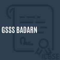 Gsss Badarn High School Logo