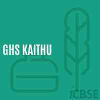 Ghs Kaithu Secondary School Logo