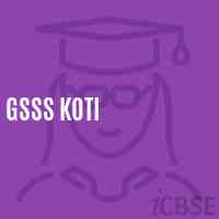 Gsss Koti High School Logo