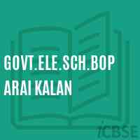 Govt.Ele.Sch.Boparai Kalan Primary School Logo