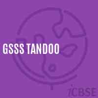 Gsss Tandoo High School Logo