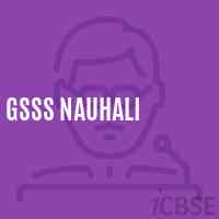 Gsss Nauhali High School Logo